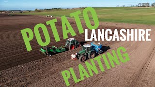 Potato planting in Aughton Lancashire [upl. by Aillil]