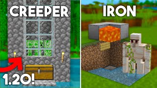 3 MUST HAVE farms in Minecraft Bedrock 121 [upl. by Aderfla940]