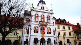 Novo mesto Old Town Slovenia  4K Virtual Walk [upl. by Barlow]