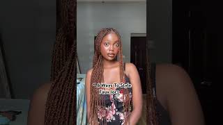 Ways to style Faux locs fauxlocs hair [upl. by Mommy]