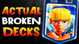 The ABSOLUTE Best Dagger Dutchess Decks in Clash Royale [upl. by Eelrebma]