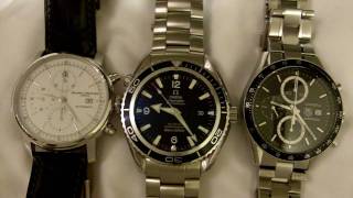 Swiss Watches Omega Tag Heuer and Baume et Mercier Automatic Watches [upl. by Ttergram]