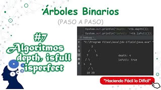 Arboles Binarios 57  Algoritmos altura esArbolLleno esArbolPerfecto  Estructura de Datos  Java [upl. by Trebuh]