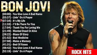 Bon Jovi Greatest Hits Full Album  Best Rock Songs Playlist Ever [upl. by Ahsila]