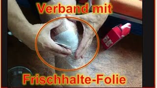 Verband Umschlag mit Retterspitz und FrischhalteFolie [upl. by Llenal398]