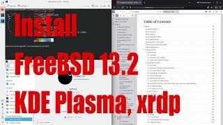 Install FreeBSD 132 KDE Plasma xrdp in QEMU VM tutorial for beginners  May 2023  a54e4ad0 [upl. by Pearla]