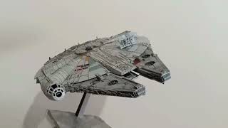 Bandai 1144 scale Millennium Falcon [upl. by Ydissak]