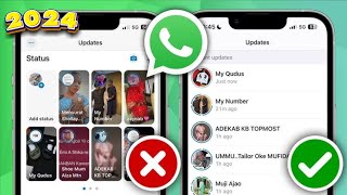 Cómo obtener la nueva actualización de estilo de estado de WhatsApp 2024  La nueva actualización [upl. by Ennaitsirhc367]