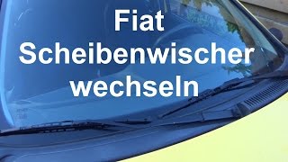 Fiat Punto Scheibenwischer vorn wechseln Wischer Wischerblätter austauschen ersetzen [upl. by Lotsyrk404]