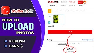 How to Upload Photo on Shutterstock and Earn 1K per Month [upl. by Yreffeg527]