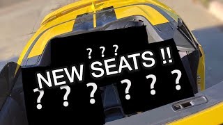 MY NEW CUSTOM KATZKIN LEATHER SEATS 2017 CAMARO SS [upl. by Niccolo]