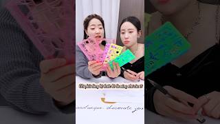 REVIEW bộ thước kẻ đa năng nên có khi đi học kawaii stationery review funny short [upl. by Izzy426]