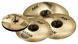 sabian aax xplosion cymbal set sound test [upl. by Nailluj]