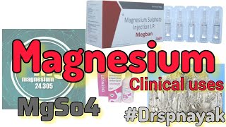 Magnesium salts  clinical uses  Drspnayak  magnesiumSulphate [upl. by Parthinia]