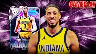 FREE PINK DIAMOND TYRESE HALIBURTON IS ACTUALLY A SUPER SOLID LEVEL 40 IN NBA 2K25 MyTEAM [upl. by Chas]