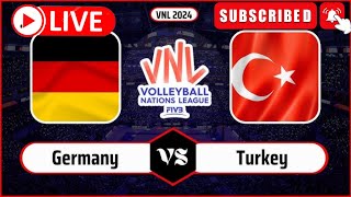 Türkiye vs Almanya  FIVB Voleybol Kadınlar Milletler Ligi  VNL 2024 Kadın Voleybolu [upl. by Bebe]