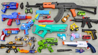 Tembak Plastik Nerfgun Seperti  Watergun Soft Bullet Sniper Ak47 M16 Machine Gun Nerf 235 [upl. by Riorsson]