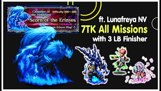 Scorn of the Erinyes ADV  7TK All Missions  FFBE Trial [upl. by Claudelle]