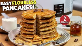 The Best Flourless PROTEIN Pancakes [upl. by Ikim]