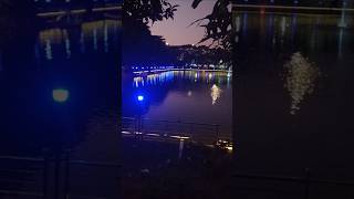 Lake View 🌌💙baridhara dohs dhaka beautifullake lighting view shorts viralsong priyare [upl. by Notyarb]