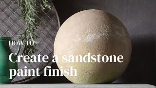 How to use chalk paint to create the look of sandstone￼ [upl. by Tail]