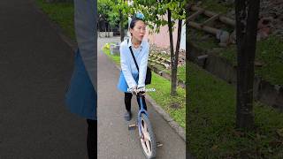 Sekolah Naik Sepeda Roda Satu  🤪🚴🏻‍♂️ cicinyasar bocil shorts [upl. by Annovad]