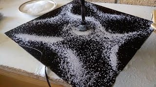 How to make a Chladni plate in 30 mins which creates salt patterns on a metal plate from sounds [upl. by Lewan]