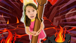 Floor is Lava Song  The Lava Dance More  Hokie Pokie Kids Videos [upl. by Ahern841]