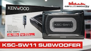 Kenwood KSCSW11 Compact Powered Car Subwoofer  Car Audio amp Security [upl. by Adnaral466]