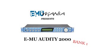 EMU AUDITY 2000  BANK 1 PRESET DEMO [upl. by Hasila]