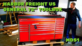 MDS1  Harbor Freight US General 72quot Toolbox  Unboxing amp Setup [upl. by Aitsirt]