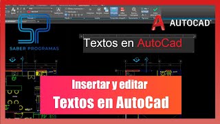 Autocad  Insertar y editar texto en Autocad Tutorial en español HD [upl. by Jammin]