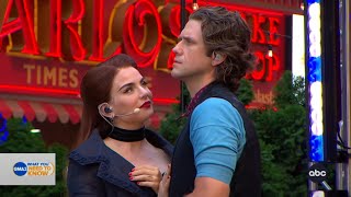 JoJo and Aaron Tveit perform Come What May from Moulin Rouge The Musical on Good Morning America [upl. by Nerrawed]