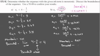 Ch 91 Monotonic and Bounded Sequences Ex 89 [upl. by Dyana]