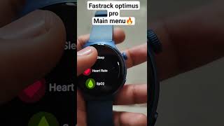 Fastrack optimus pro 🤔 All menu explanation •short video • new video bestwatch techpokeshorts [upl. by Eitisahc443]