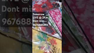 GARDEN VARELI NARA CHIFFON SAREES LIVE Tomorrow 2PM chiffonsarees gardenvareli [upl. by Etterual293]