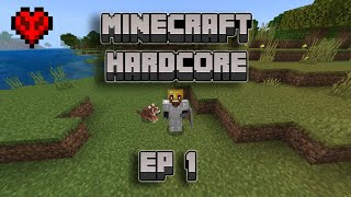 Minecraft Hardcore  An OK Start  Ep1 [upl. by Nortna]