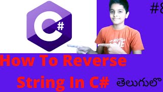 How To Reverse String In C  8  Telugu  Charan Tutorials [upl. by Iaverne456]