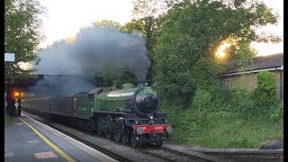 61306 Mayflower  LNER Thompson Class B1  Shalford Station  Sunset Steam Express  8th June 2021 [upl. by Meadows]