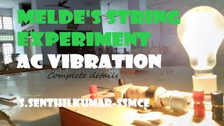 Meldes String Experiment  Transverse amp Longitudinal mode vibration l meldes experiment [upl. by Sadira298]