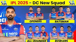 Dc Squad 2025  Delhi Capitals 2025 Squad  IPL 2025 Delhi Capitals Team [upl. by Nath]