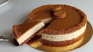 Avec très peu dingrédients et en peu de temps préparez ce délicieux cheesecake spéculoos [upl. by Adnohsirk610]