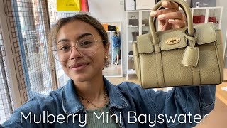 Mulberry Mini Bayswater Review [upl. by Ademordna418]