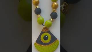 No baking Air dry clay jewelry set 😍👌 trending diyjewellerymaking clayjewellery youtubeshorts [upl. by Rratsal468]