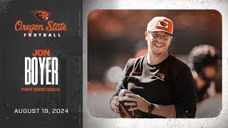 Oregon State Football Interview Jon Boyer 81924 [upl. by Jaycee]