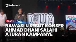 Salahi Aturan Kampanye Ketua Bawaslu Naik Panggung dan Hentikan Konser Ahmad Dhani di Surabaya [upl. by Kinnon]