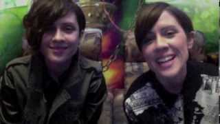 Tegan And Sara  YouTube Music Awards Playlist Intro [upl. by Nywroc]