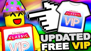 THE OLD VERSION GOT DELETED HOW TO GET The Classic VIP TShirt ROBLOX THE CLASSIC EVENT [upl. by Hatnamas55]