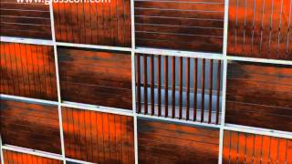 GLASSCON GmbH  HONEYCOMB CORTEN STEEL LOUVRES [upl. by Jun729]