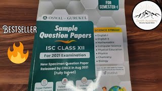 Book review Sample Question Papers for ISC Class 12 for 2021 examination Fully Solved [upl. by Thurlough]